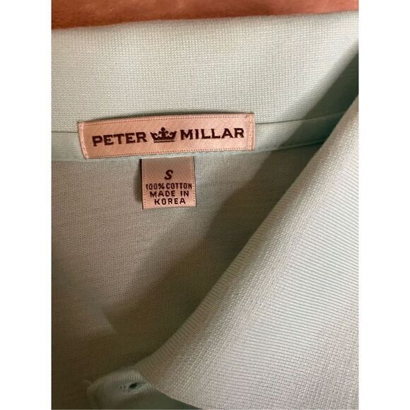 Peter Millar Comfort Fit Short Sleeve Green Men’s Shirt Size S - Picture 10 of 13